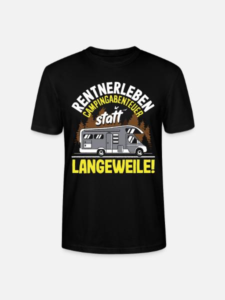 Rentnerleben - Campingabenteuer statt Langeweile - Stanley/Stella Unisex Bio-T-Shirt CRAFTER - Schwarz