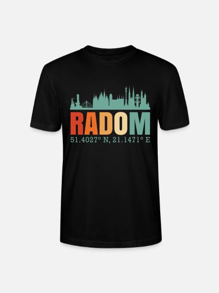 Poland Radom Skyline - Stanley/Stella CRAFTER Unisex Organic T-Shirt - black
