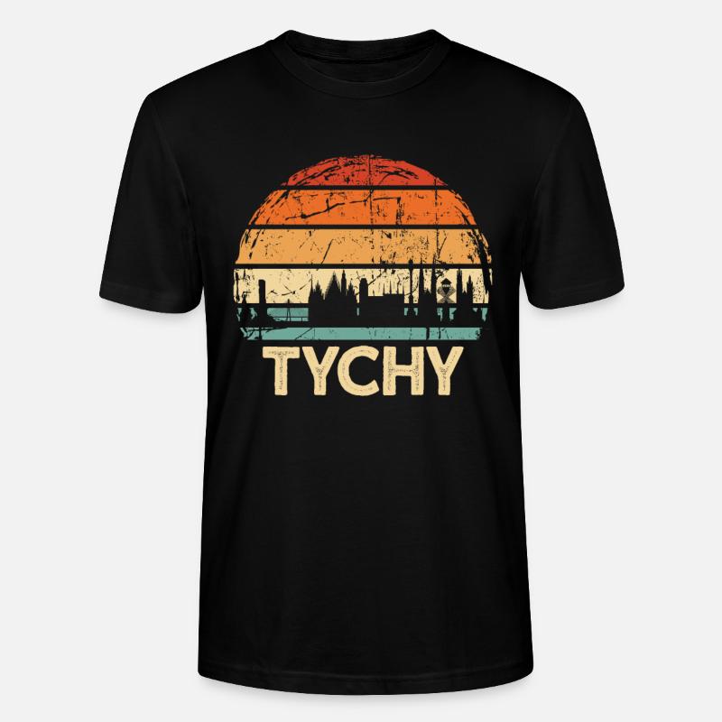 Polen Tychy Skyline - Stanley/Stella Unisex Bio-T-Shirt CRAFTER - Schwarz