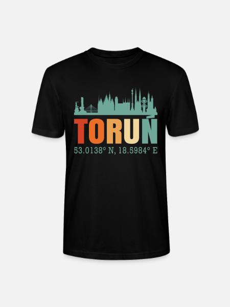 Poland Torun Skyline - Stanley/Stella CRAFTER Unisex Organic T-Shirt - black