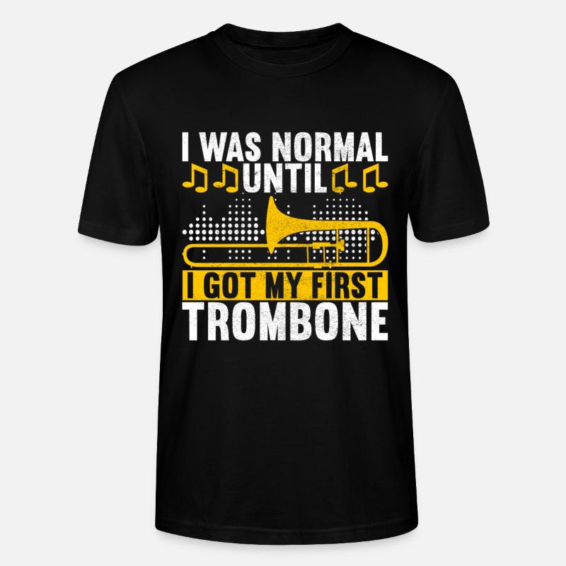 Posaune Trombone - Stanley/Stella Unisex Bio-T-Shirt CRAFTER - Schwarz