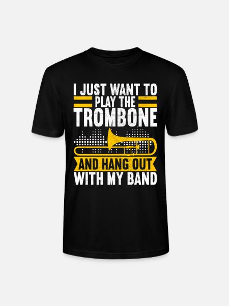 Posaune Trombone - Stanley/Stella CRAFTER Unisex Organic T-Shirt - black