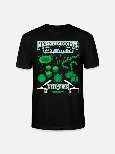 Microbiologist, Microbiology, funny saying, Pun - Stanley/Stella CRAFTER Unisex Organic T-Shirt - black