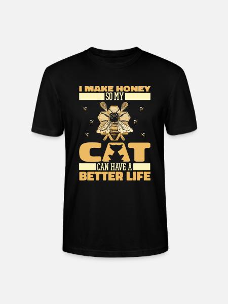 Apiculteur Apiculteur Chat - T-shirt bio CRAFTER Stanley Stella Unisexe - noir