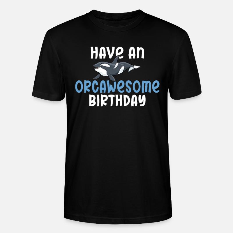 Orca Wal Geschenke - Stanley/Stella Unisex Bio-T-Shirt CRAFTER - Schwarz
