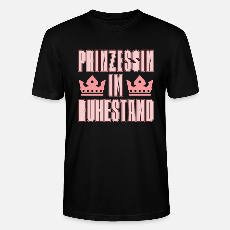 Prinzessin Krone - Stanley/Stella Unisex Bio-T-Shirt CRAFTER - Schwarz