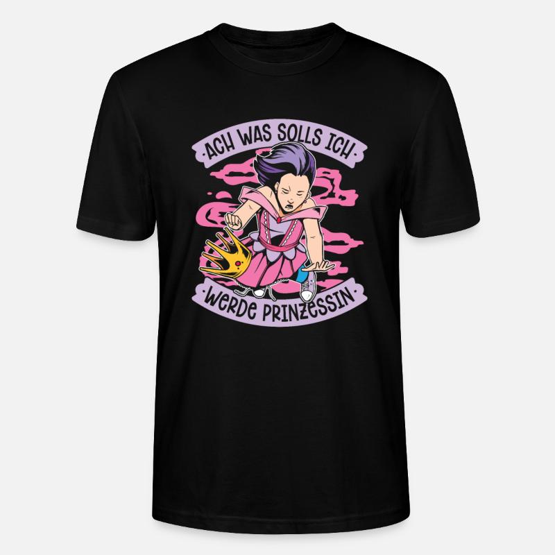 Prinzessin Krone - Stanley/Stella Unisex Bio-T-Shirt CRAFTER - Schwarz