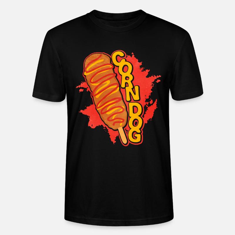 Corn Dog - Stanley/Stella Unisex Bio-T-Shirt CRAFTER - Schwarz