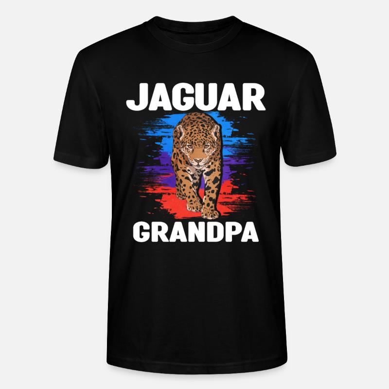 Papy Jaguar - T-shirt bio CRAFTER Stanley Stella Unisexe - noir