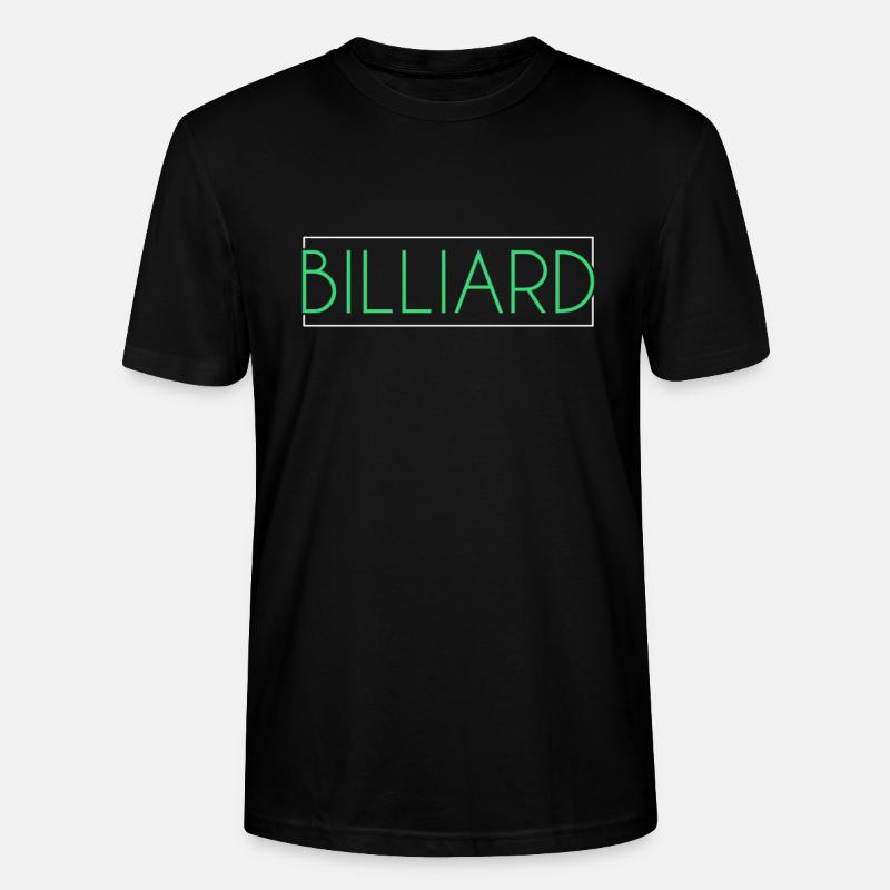 Billiard Schriftzug - Stanley/Stella Unisex Bio-T-Shirt CRAFTER - Schwarz