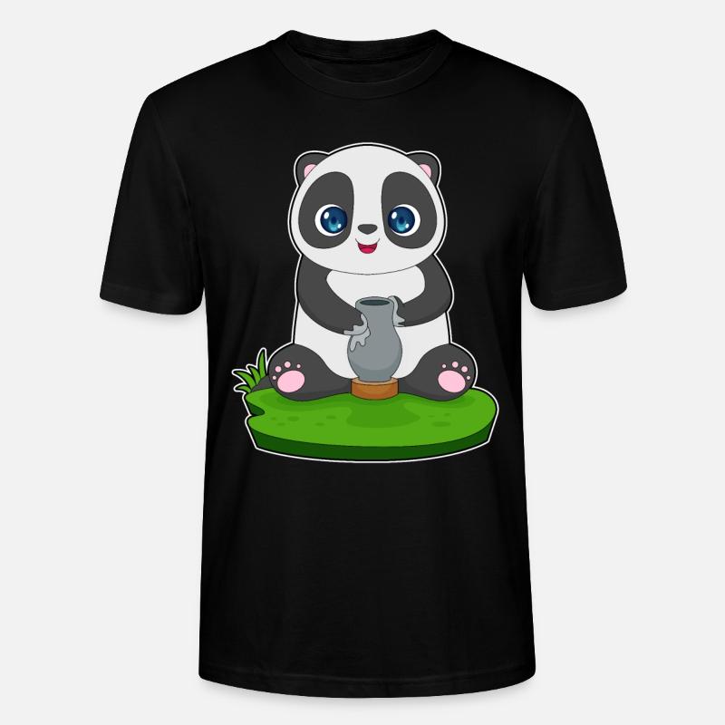 Panda Craftsman Jug - T-shirt bio CRAFTER Stanley Stella Unisexe - noir