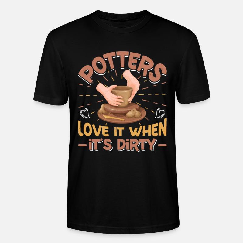 Ceramic Pottery Design - Stanley/Stella Unisex Bio-T-Shirt CRAFTER - Schwarz