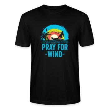 Kitesurfen Kiteboarding Kiteboarding Kite Surfer Kitesurfer - Stanley/Stella Unisex Bio-T-Shirt CRAFTER - Schwarz - Vorne - Alina (178cm) & Michal (187cm)