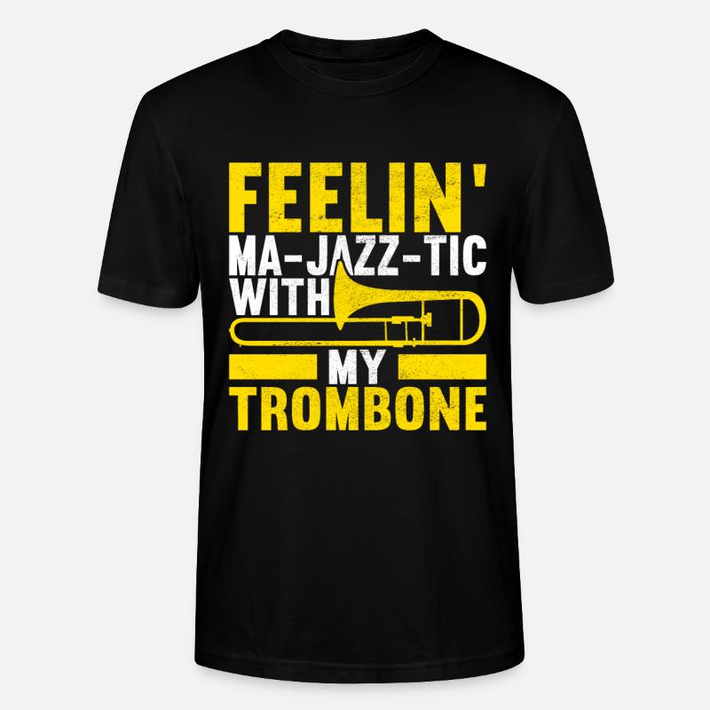 Posaune Trombone - Stanley/Stella Unisex Bio-T-Shirt CRAFTER - Schwarz