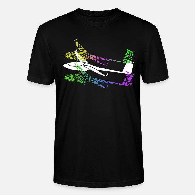 Glider Glider Gliding - Stanley/Stella CRAFTER Unisex Organic T-Shirt - black
