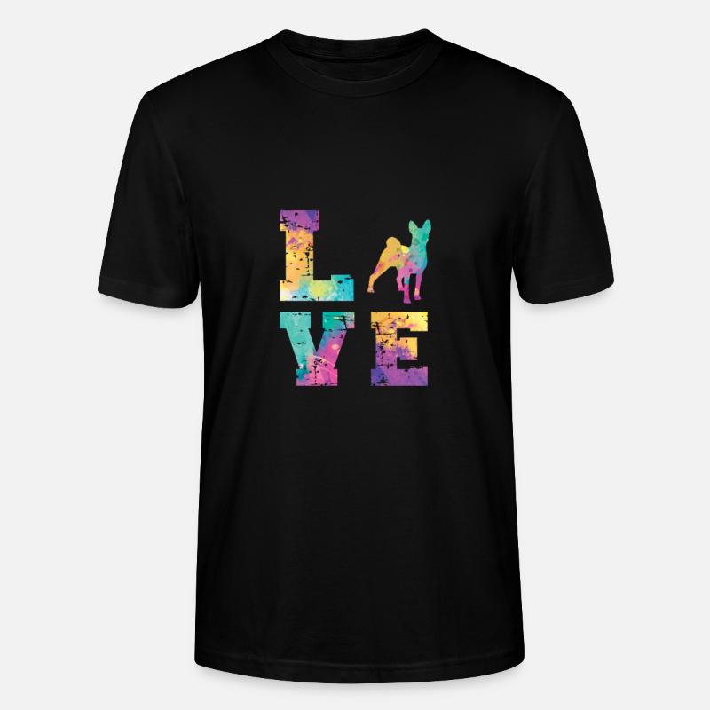 Basenji Love - Stanley/Stella Unisex Bio-T-Shirt CRAFTER - Schwarz