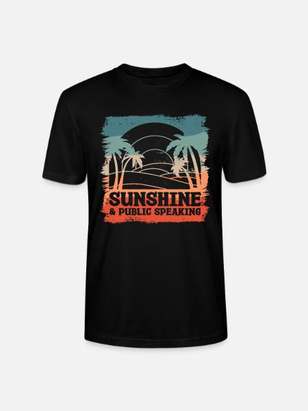 Sunshine & Public Speaking Speech Speaker - Stanley/Stella CRAFTER Unisex Organic T-Shirt - black