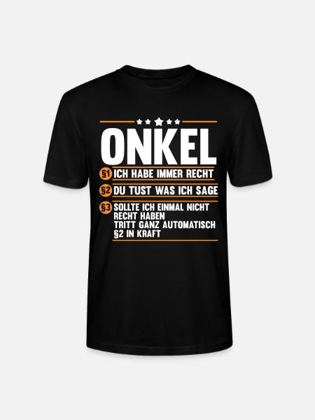 Patenonkel Onkel - Stanley/Stella Unisex Bio-T-Shirt CRAFTER - Schwarz