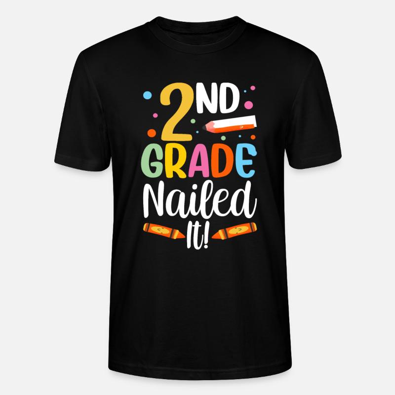 Zweite Klasse Volltreffer Zweitklässler Lehrer - Stanley/Stella Unisex Bio-T-Shirt CRAFTER - Schwarz
