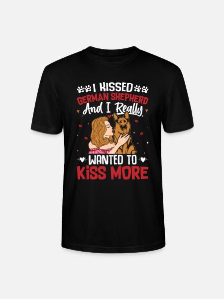 Woman Is German Shepherd Gift - Stanley/Stella CRAFTER Unisex Organic T-Shirt - black