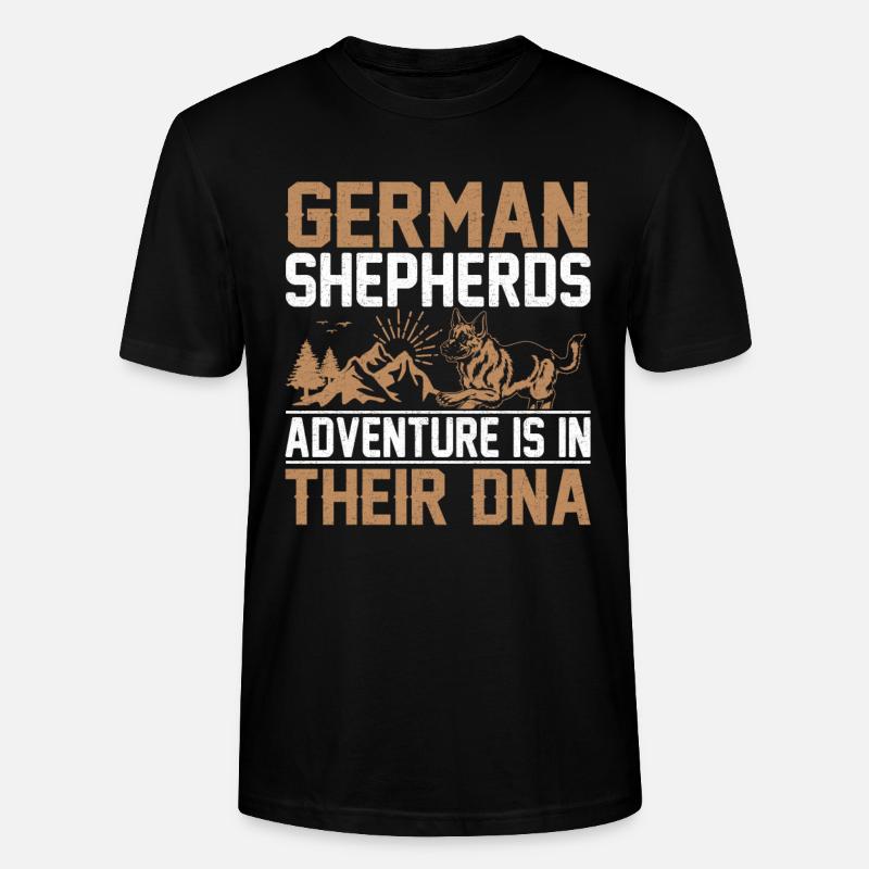German Shepherds German Shepherd - Stanley/Stella CRAFTER Unisex Organic T-Shirt - black