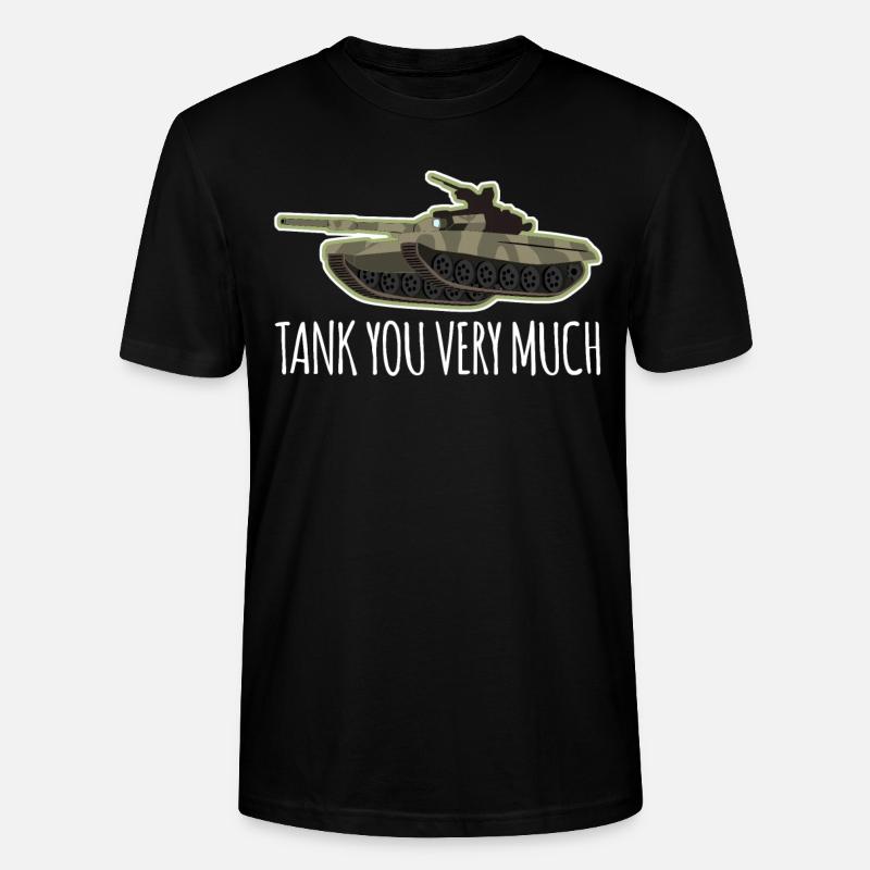 Panzer Spruch Kampfpanzer Panzerfahrer - Stanley/Stella Unisex Bio-T-Shirt CRAFTER - Schwarz