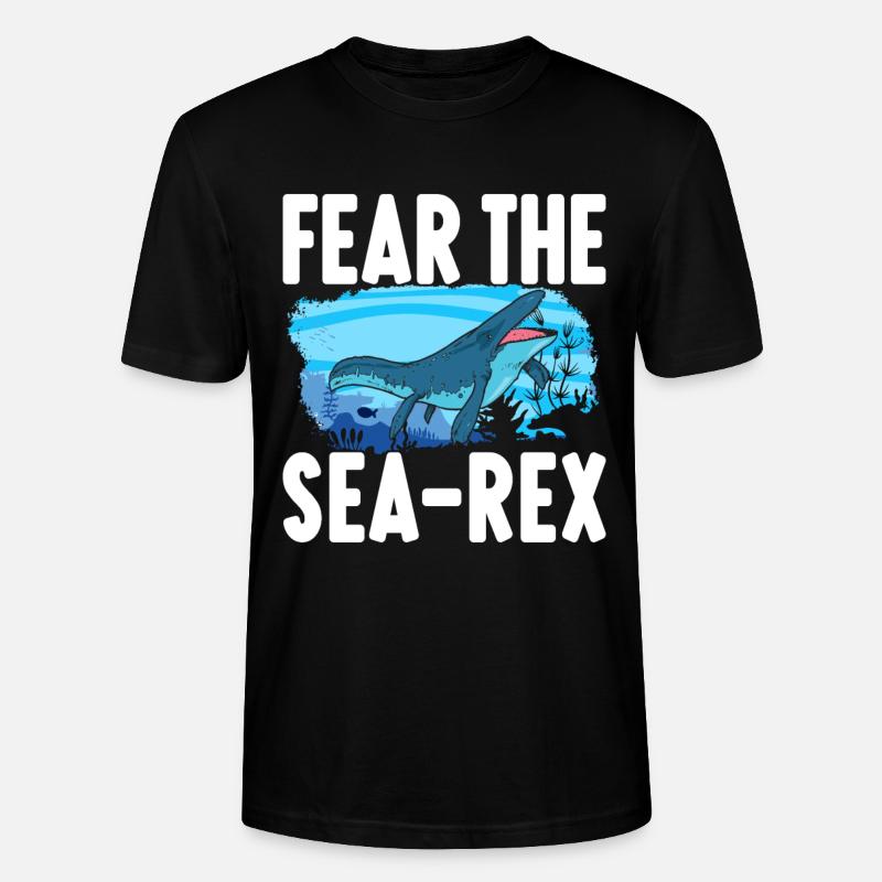 Mosasaurus Dinosaurier - Stanley/Stella Unisex Bio-T-Shirt CRAFTER - Schwarz