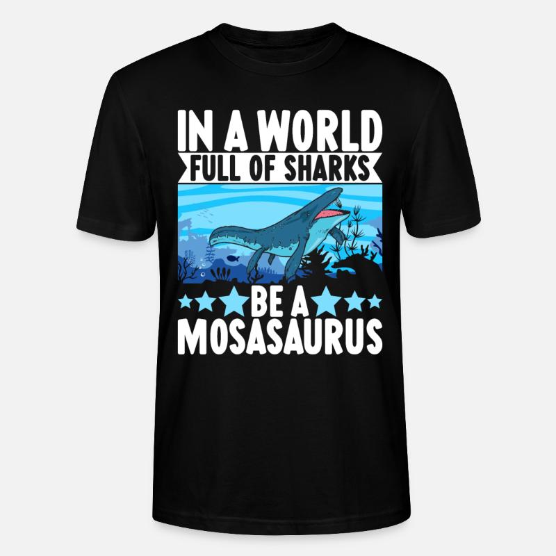 Mosasaurus Dinosaurier - Stanley/Stella Unisex Bio-T-Shirt CRAFTER - Schwarz
