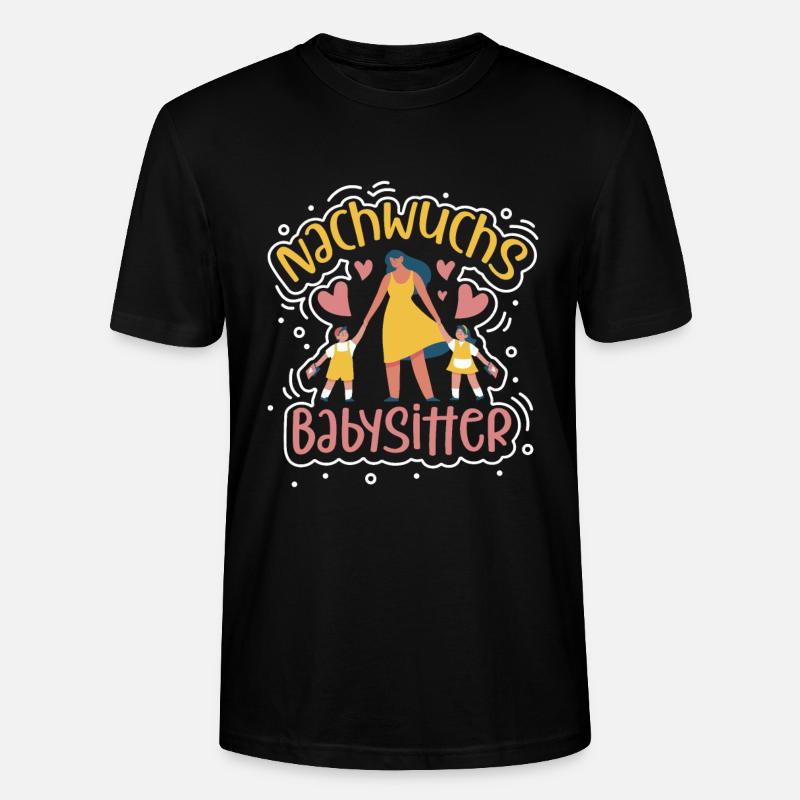 Nachwuchs Babysitter - Stanley/Stella Unisex Bio-T-Shirt CRAFTER - Schwarz