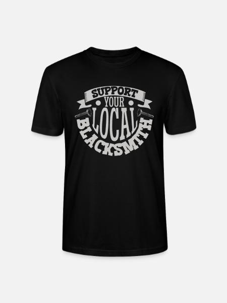 Blacksmith Metalworker Bladesmith Metal - Stanley/Stella CRAFTER Unisex Organic T-Shirt - black