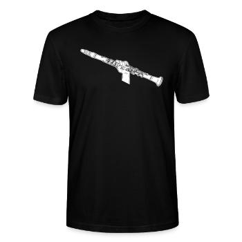 Spielmannszug Klarinette - Stanley/Stella Unisex Bio-T-Shirt CRAFTER - Schwarz - Vorne - Alina (178cm) & Michal (187cm)