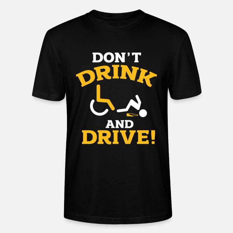 Rollstuhl - Stanley/Stella Unisex Bio-T-Shirt CRAFTER - Schwarz