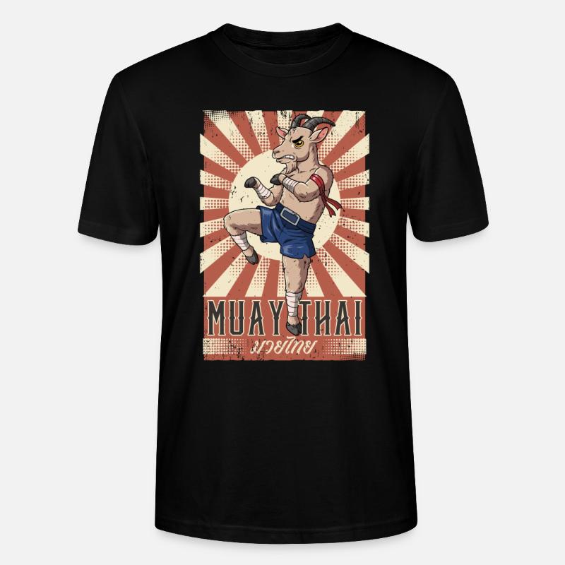Muay Thai - Stanley/Stella Unisex Bio-T-Shirt CRAFTER - Schwarz