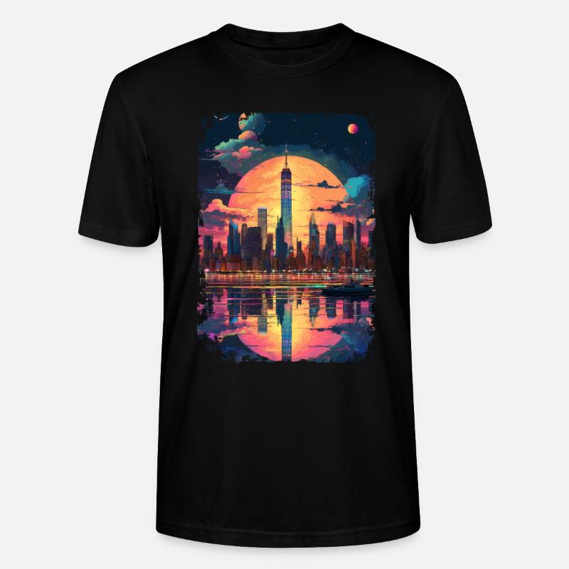 New York - Stanley/Stella Unisex Bio-T-Shirt CRAFTER - Schwarz