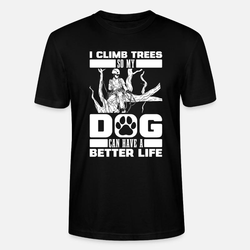 Baumpfleger Baumkletterer Arborist - Stanley/Stella Unisex Bio-T-Shirt CRAFTER - Schwarz