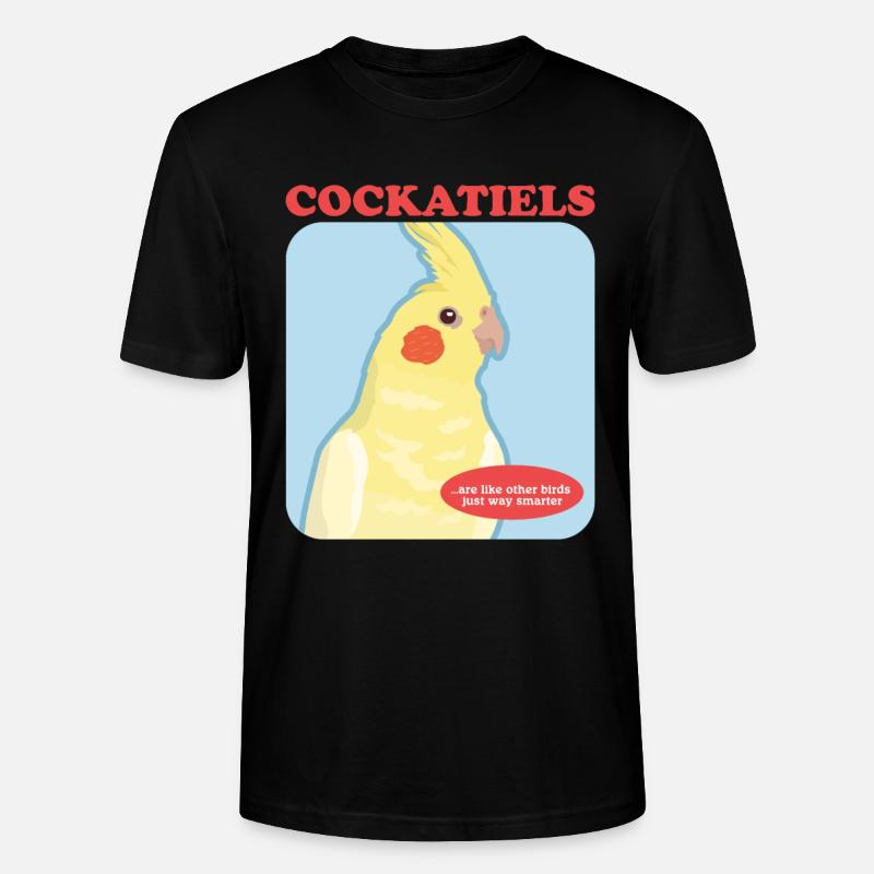 Nymphensittiche Vogelbesitzer Geschenk - Stanley/Stella Unisex Bio-T-Shirt CRAFTER - Schwarz