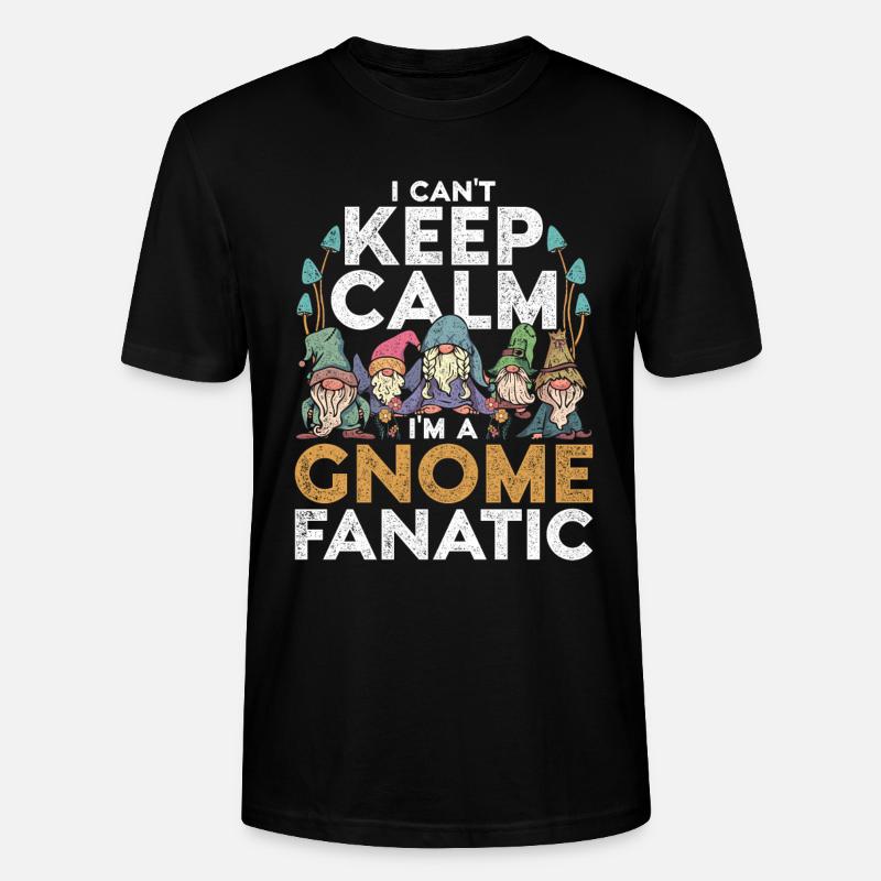 Gartenzwergsammler Gartenzwerg Gartenzwerge - Stanley/Stella Unisex Bio-T-Shirt CRAFTER - Schwarz