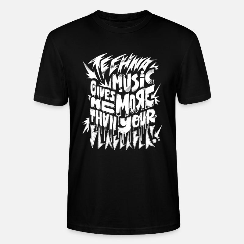 Techno et Electro Music - T-shirt bio CRAFTER Stanley Stella Unisexe - noir