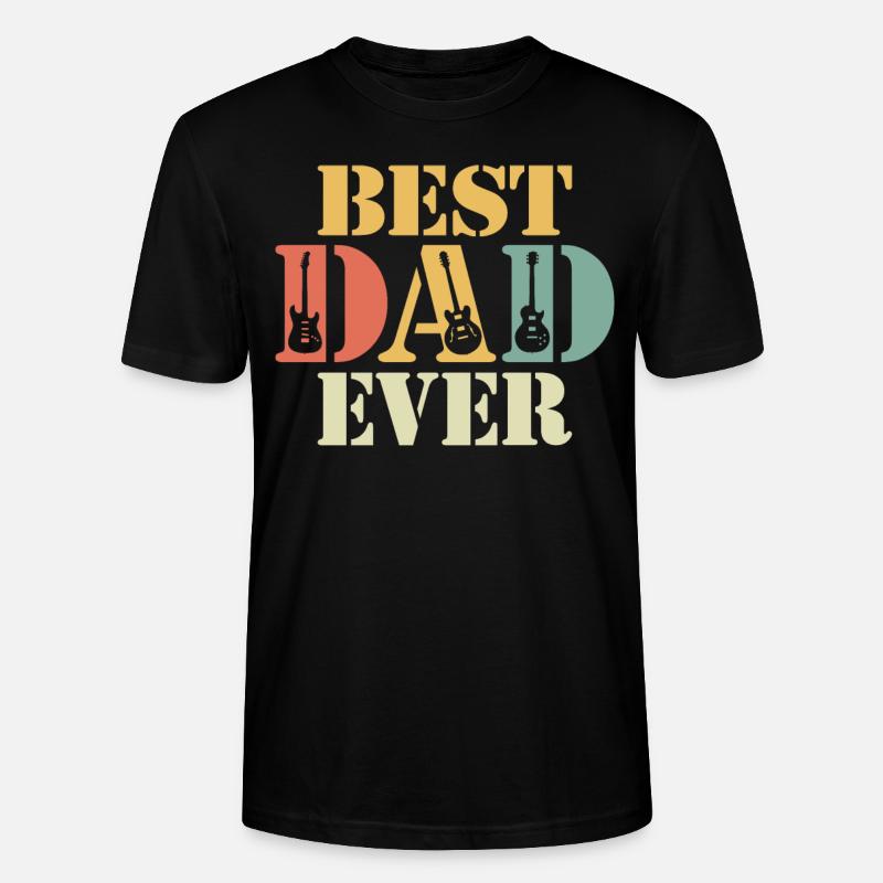 Best Dad Ever - Stanley/Stella Unisex Bio-T-Shirt CRAFTER - Schwarz