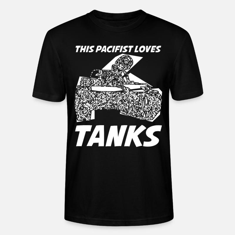 Pacifistes de chars - T-shirt bio CRAFTER Stanley Stella Unisexe - noir