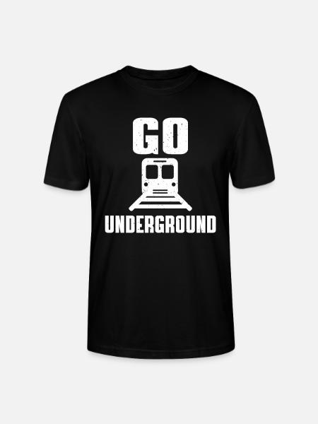 Go Underground - U-Bahn - Stanley/Stella Unisex Bio-T-Shirt CRAFTER - Schwarz