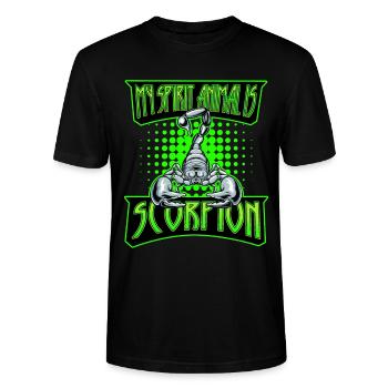 Scorpion - Stanley/Stella Unisex Bio-T-Shirt CRAFTER - Schwarz - Vorne - Alina (178cm) & Michal (187cm)