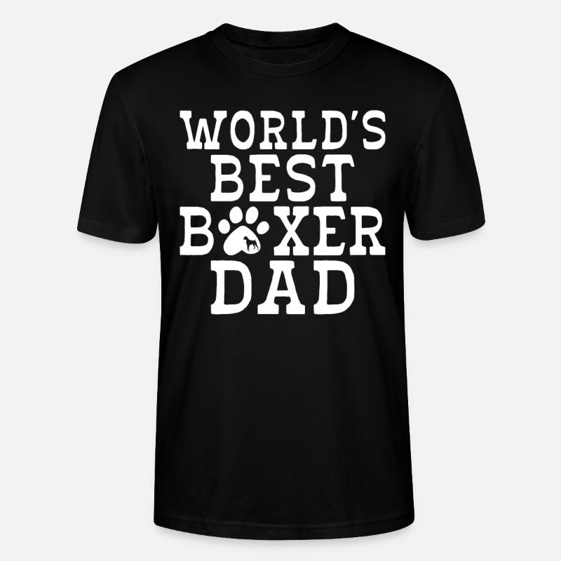 Boxer Hund Geschenke - Stanley/Stella Unisex Bio-T-Shirt CRAFTER - Schwarz