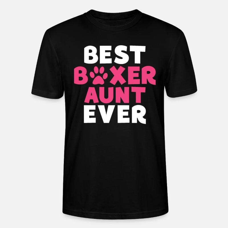 Boxer Hund Geschenke - Stanley/Stella Unisex Bio-T-Shirt CRAFTER - Schwarz