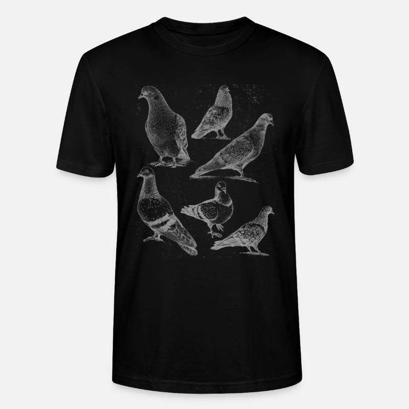 Tauben Arten Taube - Stanley/Stella Unisex Bio-T-Shirt CRAFTER - Schwarz