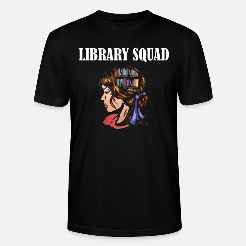 Library Squad - Stanley/Stella Unisex Bio-T-Shirt CRAFTER - Schwarz