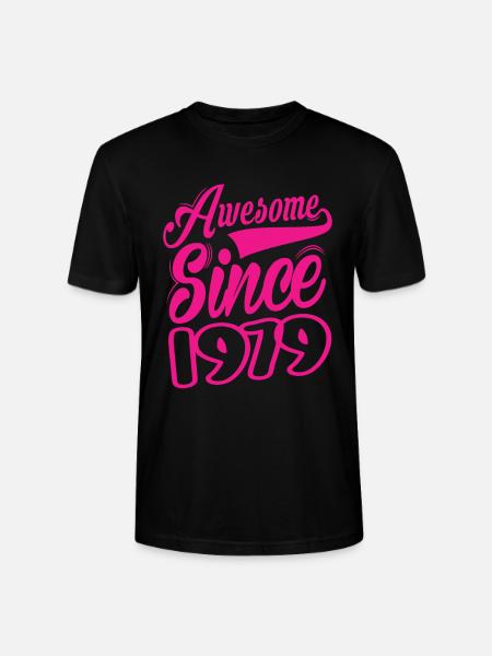 Awesome Since 1979 - Stanley/Stella Unisex Bio-T-Shirt CRAFTER - Schwarz