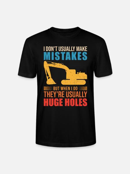 Retro Bagger Spruch Baggerfahrer Baustelle - Stanley/Stella Unisex Bio-T-Shirt CRAFTER - Schwarz