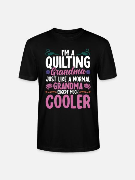 Quilting Gift Sewing Knitting Quilter - Stanley/Stella CRAFTER Unisex Organic T-Shirt - black