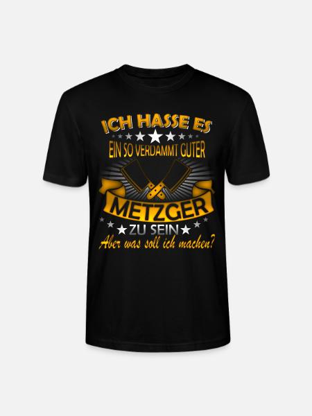 Metzger Spruch - Stanley/Stella Unisex Bio-T-Shirt CRAFTER - Schwarz